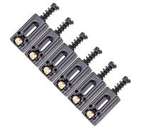 Hnsedjdh 6 piezas de metal para guitarras BruCken Sillín Ball Roller Cuerdas Tremolo BrüCken Sillines para piezas de guitarra eléctrica, color negro