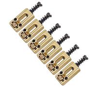 Hnsedjdh 6 piezas de metal para guitarras BruCken Sillín Ball Roller Cuerdas Tremolo BrüCken Sillines para piezas de guitarra eléctrica,