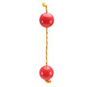 Hnsedjdh Bola rítmica, coctelera de huevo de doble percusión, instrumento Kashaka, bola musical de tambor, coctelera de rattle, rojo