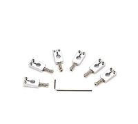 Hnsedjdh BruCke - de 6 pinzas de puente para guitarra, código con llaves de tornillo, instrumentos musicales eléctricos