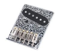 Hnsedjdh Guitarra eléctrica con de guitarra para accesorios de guitarra TL, color plateado y negro
