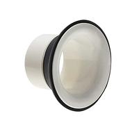 Hnsedjdh Impulsador de tambor ABS de goma para tambor potenciador con protección de agujero de puerto negro, cabeza de tambor de agujero de micrófono,blanco