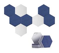 Hnsedjdh Paquete de 16 placas acústicas hexagonales, placas de pared insonorizadas, placa de absorción acústica, tratamiento acústico para estudio y así sucesivamente