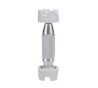 Hnsedjdh Pinzas de reparación de guitarra, soporte para reparación de de sonido para guitarra acústica, accesorios de luteo, color plateado + blanco
