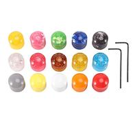 Hnsedjdh Regulador de velocidad de guitarra eléctrica, botones de guitarra multicolor, control de tono y volumen, botón de bajo, 15 unidades