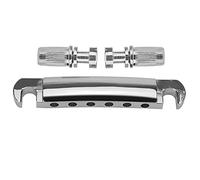 Hnsedjdh Sillín de aleación de zinc de 6 cuerdas Tune-O- BruCke para guitarra eléctrica LP, accesorios de guitarra, plata