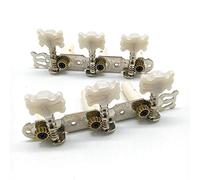 Hnsedjdh Un par de púas de púa para guitarras blancas, cabeza de maquinaria para guitarra clásica, accesorios