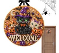 Hnsphui Kit De Perlas Arte Halloween Decor Puerta Artesanal Estacional