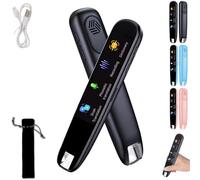 HNTKGME 112 Lenguaje Traducción Escaneo Lectura Pen, Translator Pen 2024, Multipurpose Electronic Translationpen Languages, Pen Translator Real Time, Multifunctional Offline Translator (Black)