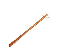 HNULGVI Calzador Calzador de madera fácil de poner y quitar, mango largo, asa for colgar sin necesidad de agacharse, for personas mayores y mujeres embarazadas.(-F-55cm)