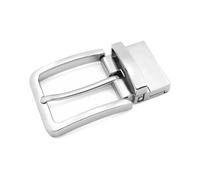 HNULGVI Hebillas Cinturon Hebilla de cinturón metal for hombre, con clip giratorio, for manualidades cuero, accesorios for vaqueros 2,8 a 3,4 cm ancho para Reemplazo(Silver)