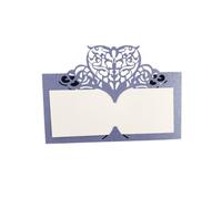 HNULGVI Invitaciones Boda 10/50/100 Uds Tarjeta De Mesa Boda Papel Cortado Con Láser Forma Corazón Nombre La Lugar Decoración For Fiesta Favor Asiento Universal(Royal blue,10pcs)