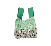 HNULGVI Nudo Bolsa De MuñEca Bolso De Mano Punto Reutilizable For Mujeres Y Niñas, Mini Con Nudo, Muñeca, Hombro Hecho A, Bolsas For Compras Al Aire Libre Portátil(Green)