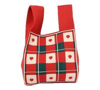 HNULGVI Nudo Bolsa De MuñEca Bolso de mano tejido a la moda, bolsas compras hechas a, bolso muñeca con nudo alta capacidad for niñas Portátil(Type3)