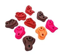 HNULGVI Presas Escalada 10 Piezas de Piedras Pared Madera for Escalada en Roca plástico Colores Variados, agarres for pies y Manos con Tornillos para Interiores