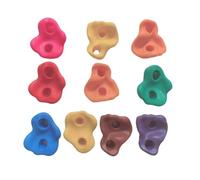 HNULGVI Presas Escalada 10 Piezas de Roca plástico, Madera, Pared Escalada, Piedras, Juegos, Manos, pies, agarres, Kits para Interiores(Color-3)