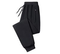 HNVAVQ Mens Gym Joggers Sweatpants,Causal Running Trousers Tracksuit Jogging Bottoms with Pockets,100% Cotton, A, 4XL