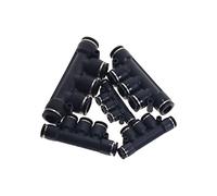 HNVBDOPAE Conector Neumático de Conexión Deua Pulverizada, Conector de Tubería Negro, Conector Rápido de Manguera Deua Y Aire, Conector Rápido de 4 Mm, 6 Mm, 8 Mm, 10 Mm Y 12 Mm./Contraseña/4 Mm