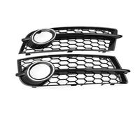 HNVCYT Para Audi TT 8J Standard 2006-2014 Coche Parachoques Delantero Panal Malla Faro Antiniebla Parrilla Cubierta De Luz 8J0807682 8J0807681 Coche Luz Antiniebla Cubierta(Chrome Silver)