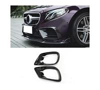 HNVCYT para Mercedes para Benz Clase E C238 Sport Coupe 2017-2019 Parachoques Delantero De Fibra De Carbono para Automóvil Foglamp Air Vent Trim Frame Mesh Cover