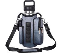 Hnycsir Soporte magnético para botella de agua, con imanes cruzados, se adapta a Owala Yeti Hydro Flask de 18 a 40 onzas, bolsa organizadora de accesorios de gimnasio para hombres y mujeres, con
