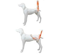 HNYG, Cabestrillo para Perros con Correas de Lana Coral para Ayudar a Levantar Las Piernas Traseras, Arnés Portátil para Levantar Perros, Ayuda Canina, Visinita (Orange)