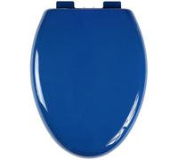 HNZHUXUE Asiento de Inodoro Alargado Colorido, 46 X 36 Cm, Cierre Suave Y Liberación Rápida para una Limpieza Fácil, Tapa de Inodoro de Plástico Pp Tipo V, Capacidad de Carga: 150 Kg/Navy