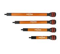 HNZMDY Estabilizador para Arco de Tiro con Arco de 6«, 8», 10« y 12» con Barra de Equilibrio de Fibra de Carbono mecanizada por CNC, Amortiguador, estabilizador de Caza para (Naranja, 8inch)