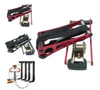 HNZMDY Prensa portátil para Arcos compuestos con Soportes cuádruples para Las Palas, Herramienta Manual para el Mantenimiento de Arcos (Rojo)