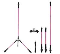 HNZMDY Set Estabilizador de Arco UT 26/28/30" Barra Equilibrante Fibra de Carbono y Aleación de Aluminio para Arco Recurvo y Compuesto Tiro 3D Caza (Rosa, 28"-10"-4")