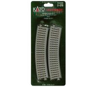 HO 490mm 19-1/4" Radius Curve 22.5-Degree (4) (japan import) (Importación USA)