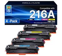 216A Tonerkartusche 216A Toner Set Kompatibel für HP 216A W2410A W2411A W2412A W2413A für HP Color Laserjet Pro MFP M183fw Toner M182n M183fdw M182 M182nw M155 (1 Schwarz, 1 Cyan, 1 Cyan, 155 Magenta,
