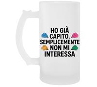 Ho Già Capito Semplicemente Non Mi Interessa Bicchiere Birra Tazza Jarro De Cerveza Beer Mug