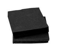 HO Higiene Online | Servilletas de papel | Servilletas Punta a Punta | 100% Celulosa Virgen | Doble Capa | 1200 Unidades (Negro, 40 x 40 cm)
