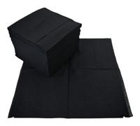 HO Higiene Online | Servilletas de papel | Servilletas Punta a Punta | 100% Celulosa Virgen | Doble Capa | 3200 Unidades (Negro, 20 x 20 cm)