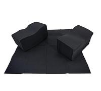 HO Higiene Online | Servilletas de papel | Servilletas Punta a Punta | 100% Celulosa Virgen | Doble Capa (Negro, 40 x 40 cm (1/8))