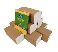 HO Higiene Online | Toalla Papel Secamanos Tejido Zig Zag | Laminadas Doble Capa | Toallas 100% Celulosa | 9 Paquetes de 150 Unidades (1350 Unidades + Bayeta)