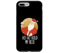 HO HO Hold MY Beer Funny Borracho Santa Xmas Drink Meme Carcasa para iPhone 7 Plus/8 Plus
