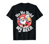 Ho Ho Hold My Beer Funny Christmas in July Party - Regalos para Adultos Camiseta