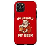 Ho Ho Hold My Drink Funny Santa Drinking Christmas Costume Carcasa para iPhone 11 Pro