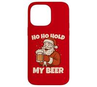 Ho Ho Hold My Drink Funny Santa Drinking Christmas Costume Carcasa para iPhone 14 Pro MAX