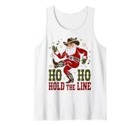 Ho Ho Hold The Line Dance Dancing Love Christmas Line Dance Camiseta sin Mangas