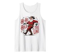 Ho Ho Hold The Line Dance Dancing Love Christmas Line Dance Camiseta sin Mangas