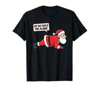 Ho Ho Hold The Plank Santa Christmas Fitness Camiseta
