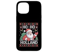 Ho Ho Holland Santa Claus Xmas Netherlands Ugly Christmas Carcasa para iPhone 15