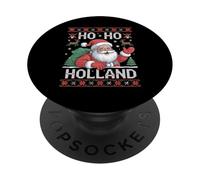 Ho Ho Holland Santa Claus Xmas Netherlands Ugly Christmas PopSockets PopGrip Adhesivo