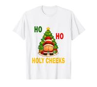 Ho Ho Holy Cheeks Navidad Divertida Santa Xmas Diseño Camiseta