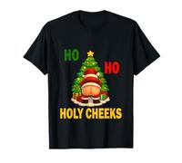 Ho Ho Holy Cheeks Navidad Divertida Santa Xmas Diseño Camiseta