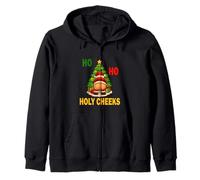 Ho Ho Holy Cheeks Navidad Divertida Santa Xmas Diseño Sudadera con Capucha