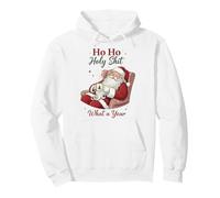 Ho Ho Holy Shit What a Year Funny Christmas Santa Sudadera con Capucha